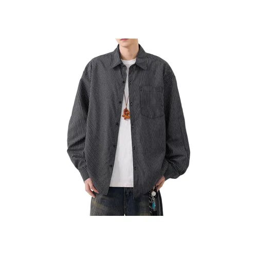 GANGZAI Длинный рукав рубашка унисекс