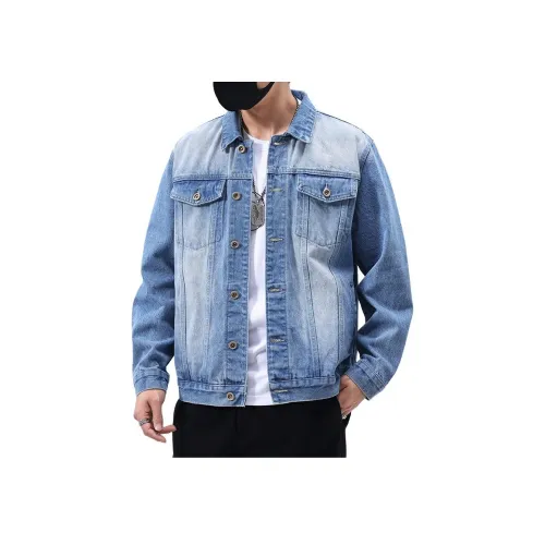ZENGZHI Denim Jacket Straight Fit Unisex ZENGZHI Деним Куртка Прямой крой Унисекс