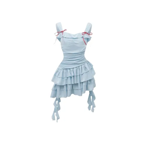 JOSR Slip Платье Женское Светло-Синий