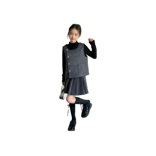 Aisina Черный Серый Комплекты Одежды для Школы Юбка-Куртка