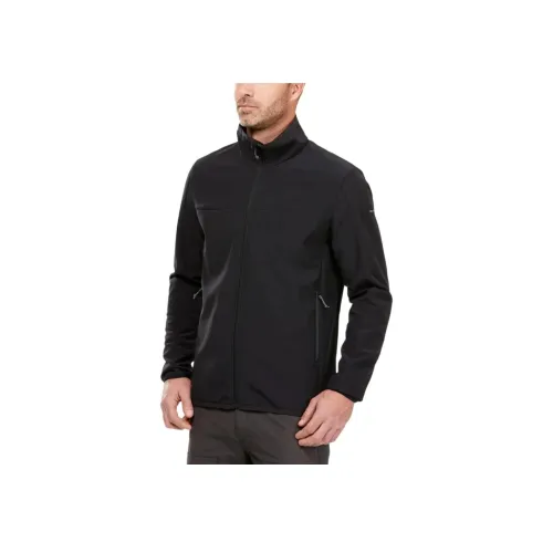DECATHLON MT100 FORCLAZ WINDWARM Куртки и пальто Мужской Черный Угольный Серый