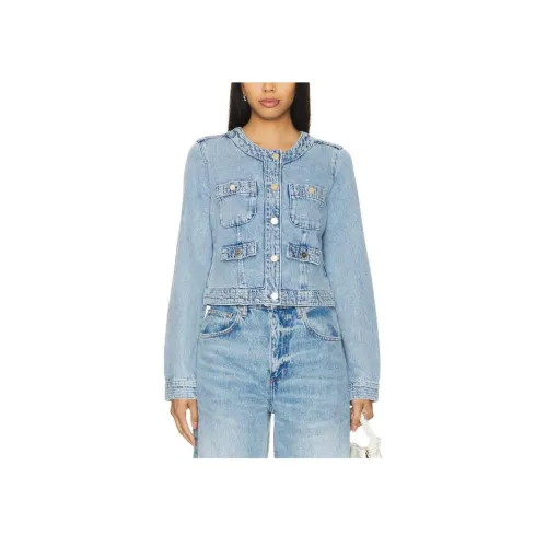 PAIGE Denim Jacket Women's Blue PAIGE Деним Куртка Женская Синяя