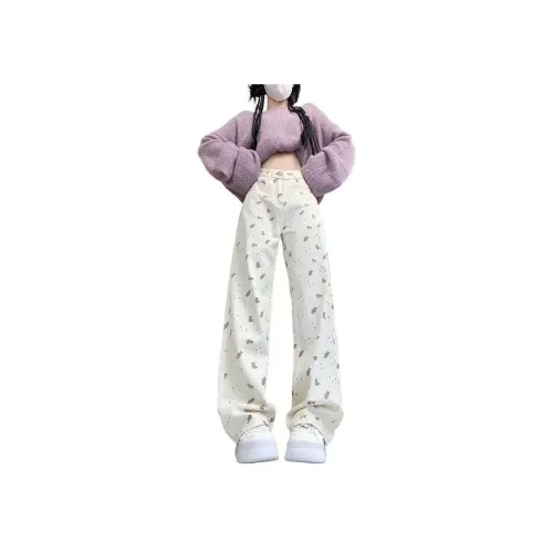 Bamboo Twill Damask и Silk Record Джинсы Женские