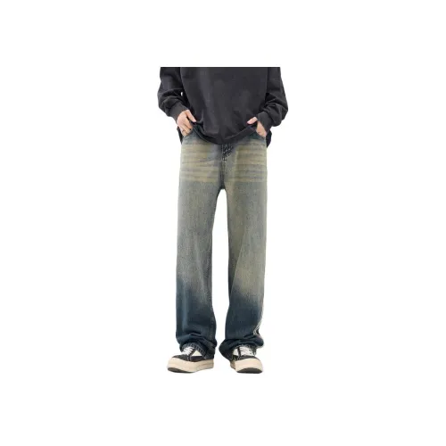 SONGS ALONG Синие Унисекс Джинсы