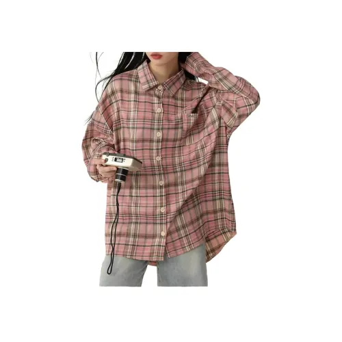 BQERTY Розовые Женские Рубашки