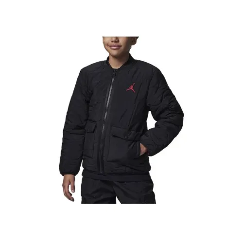 Джордан Quilted Liner Черный Kids Куртки