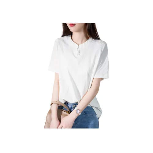 MOHANYIMEI Белый Женские T-рубашки