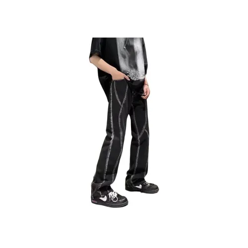 SINKACME Черные Унисекс Джинсы