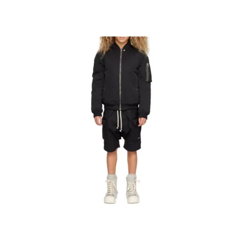 RICK OWENS совместный бренд RO Down Jacket Черный Детский