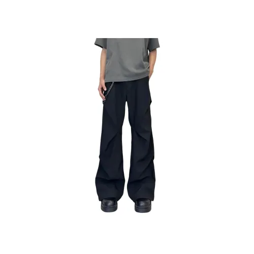 PISYPOX Черные Унисекс Повседневные Штаны