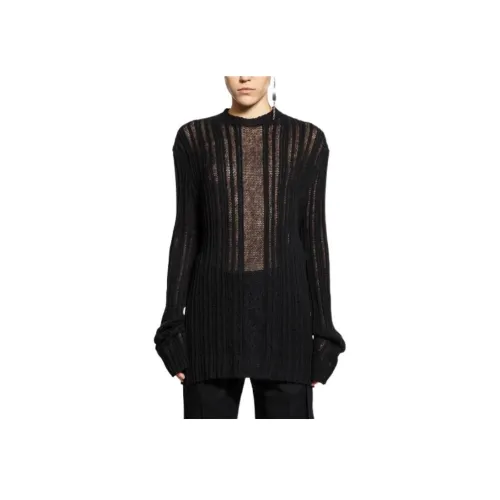 Ann Demeulemeester Черные Женские Свитеры