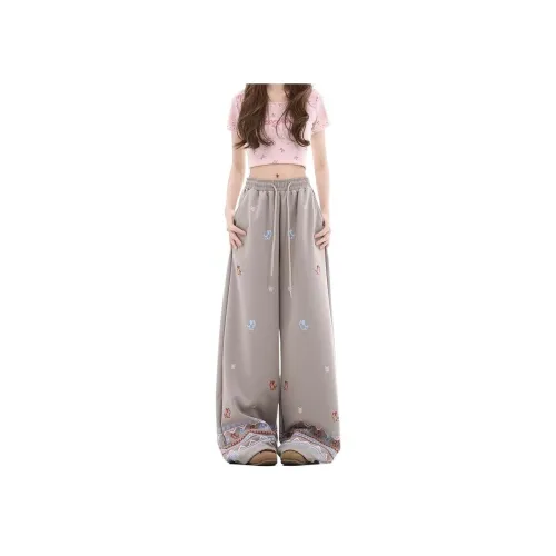 CUWU Серые Женские Повседневные Брюки