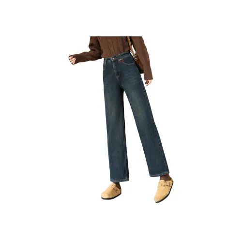 TERRE BLEUE Джинсы Женские Винтаж Синий