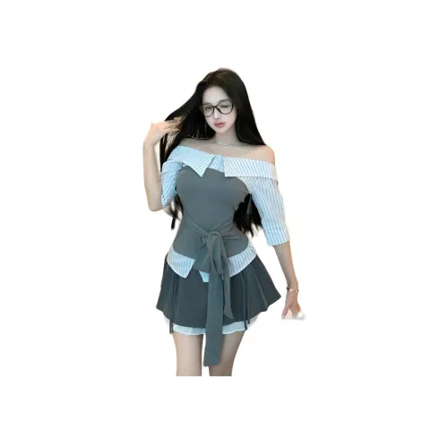 SKYA Серый Женские Комплекты с Юбкой