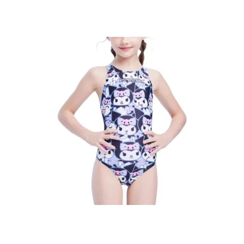 ZOKE Детский купальник Черный Фиолетовый Kuromi Подростки