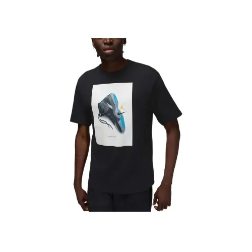 Джордан Черные Мужские T-Рубашки