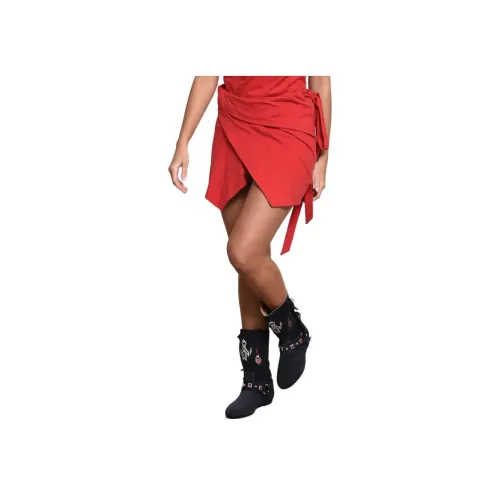 ISABEL MARANT Красный Женские Повседневные Короткие Юбки