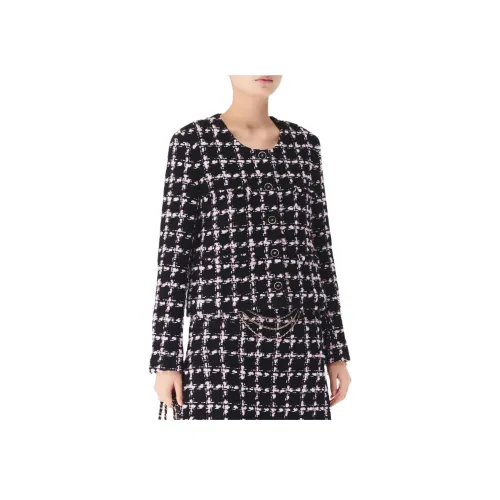 CHANEL Черные/Белые Женские Куртки
