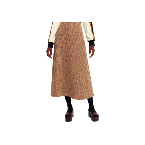 CHANEL Коричневые Женские Повседневные Длинные Юбки