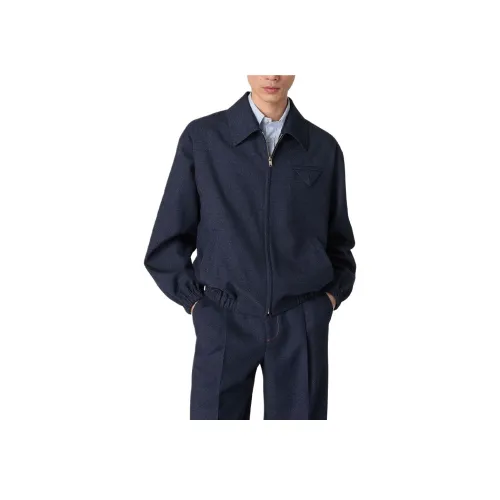 Bottega Veneta SS25 Куртки и Пальто Мужской Темный Индиго