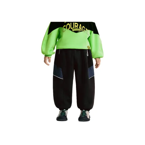 Woobaby Pure Black Предшкольные тренировочные штаны