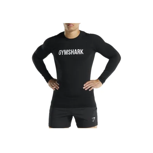 GYMSHARK Черные Мужские T-рубашки
