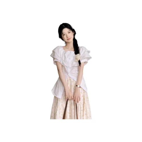 MORii Белые Женские Рубашки