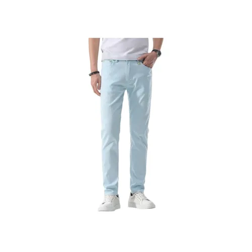JIKENDI Небесно-голубой Мужские Джинсы