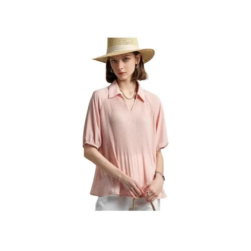 Fog Реглан-рукав Т-рубашка Женская Розовая