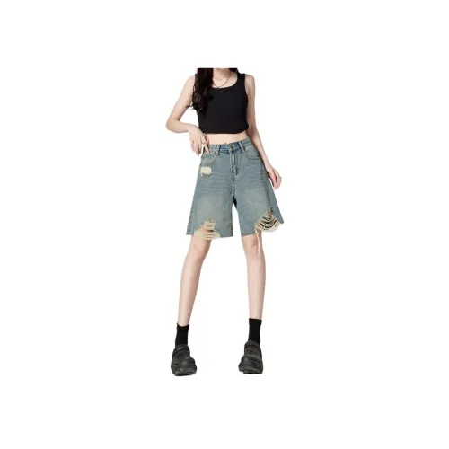 FOREVER 21 Синие Женские Джинсовые Шорты