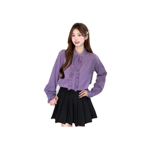 BVODE Фиолетовые Женские Рубашки