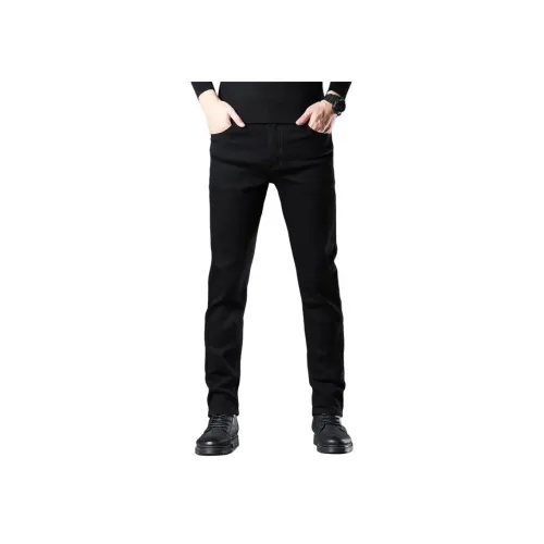 BAOMIKA Черные Унисекс Джинсы