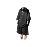 Комплект (Черный топ + Черные штаны)