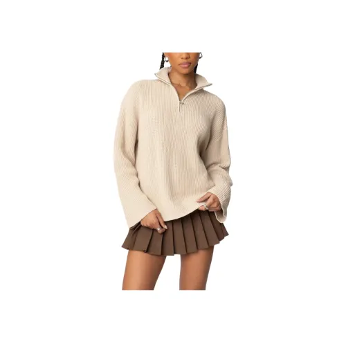Edikted Amour High Neck OVERSIZED Zip Свитер Женский
