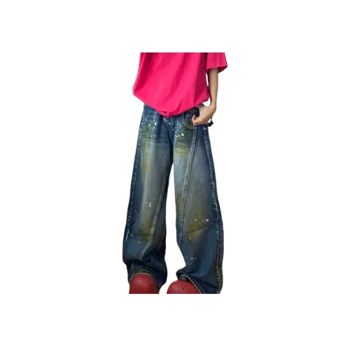 YGHOME OFFICIAL Синий Унисекс Джинсы