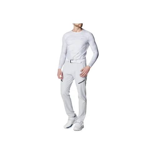 Under Armour Iso CHILL Белый Серый Мужская Одежда для Гольфа