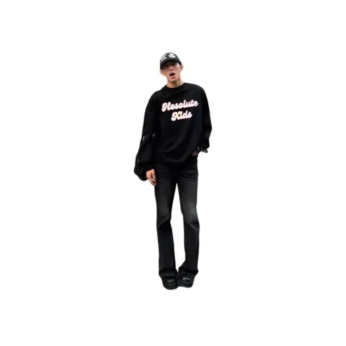 CARE NOTE Ночные черные унисекс джинсы