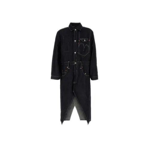 JUNYA WATANABE совместное брендирование Индиго Мужское пальто