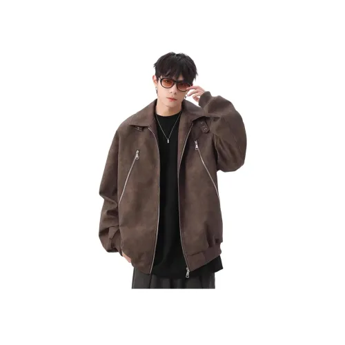 MAOQIAOYI Кожа Куртка Унисекс