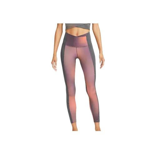 Nike Dri-Fit Swoosh Йога Штаны Женские Серые