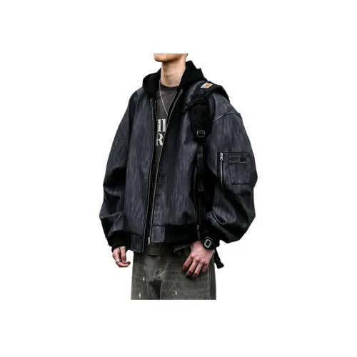 PISYPOX Куртка Унисекс Черный Серый