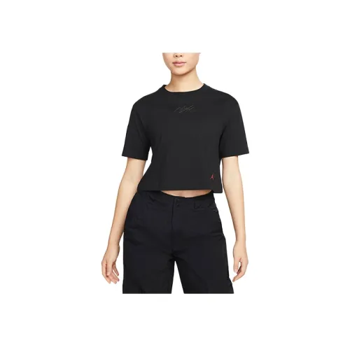 Jordan Black Women's Short Tops  
Джордан Черный Женские Короткие Топы
