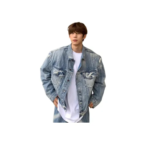 MORii Премиум-синий Унисекс Джинсовые куртки