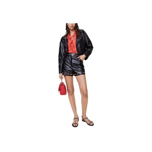 CHANEL Черные Женские Кожаные Куртки