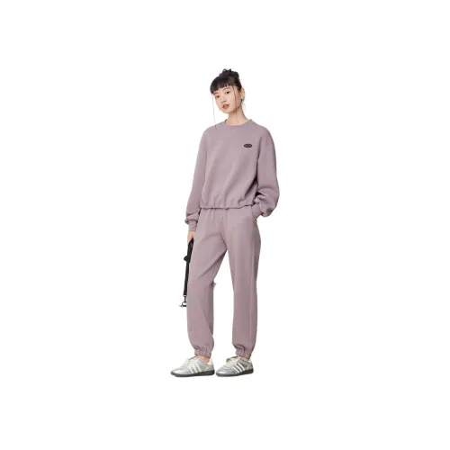 EICHITOO Комплект Свитшот Женский Серый Фиолетовый