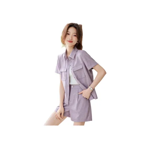 TERRE BLEUE Фиолетовый Женские Повседневные костюмы