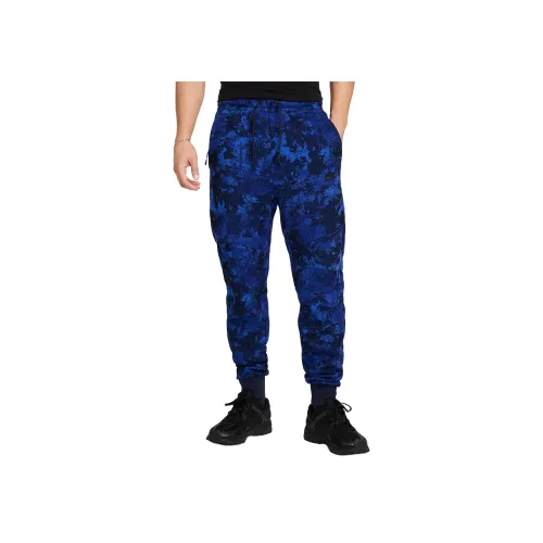 Найк Вязаные Тренировочные Штаны Мужские Синие