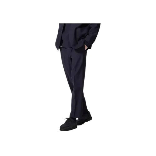 UNIQLO Темно-синие мужские брюки для костюма