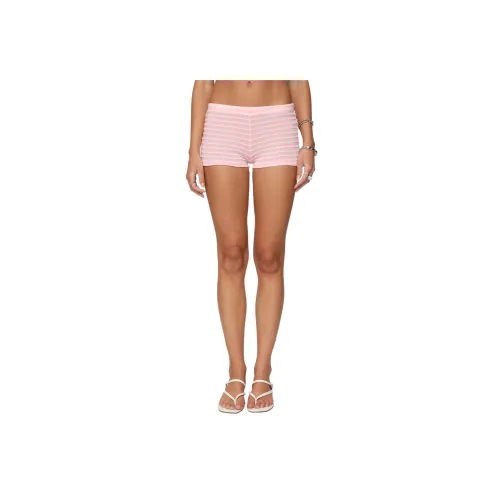 Edikted Lovina Текстурированные Полосатые Микро Шорты Повседневные шорты Женские