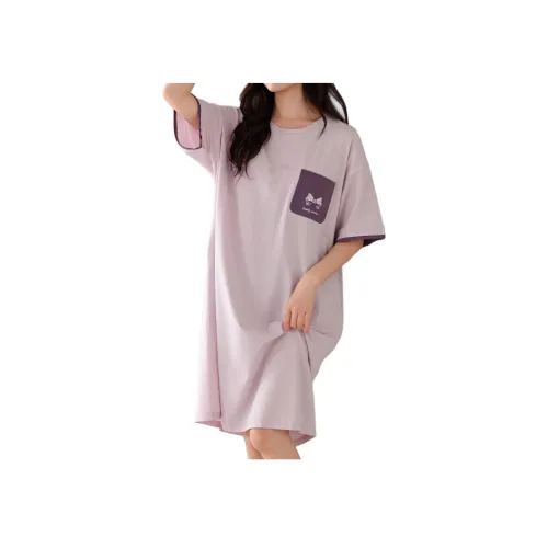 Cotton Gene Светло-фиолетовый Женские Ночные сорочки